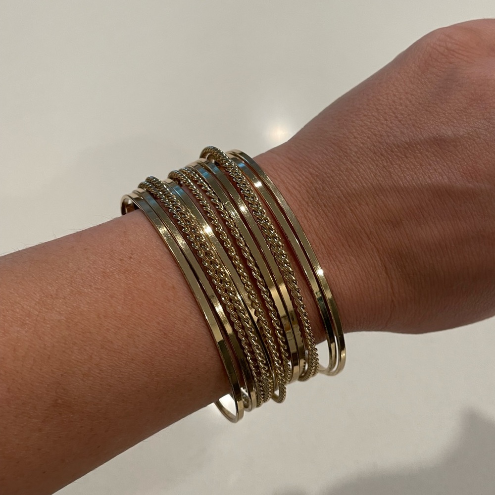 Gold Bangle Bracelet